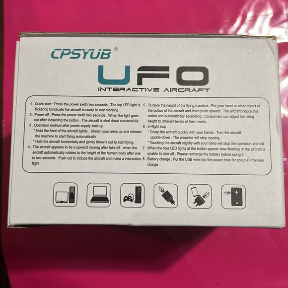 Crsyub UFO Interactive Aircraft Black NEW BNIB DRONE - Picture 8 of 9